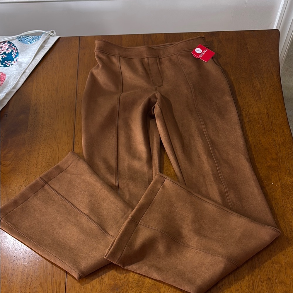 Spanx Brown Suede Pants NWT